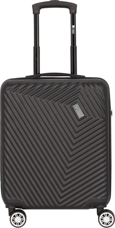 mano Don Carlo Hardcase Trolley S Black Zwart 55cm