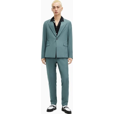 AllSaints Moad Blazer Petrol Blue Größe: 44 | Blazer Outlet | Herren | Blau