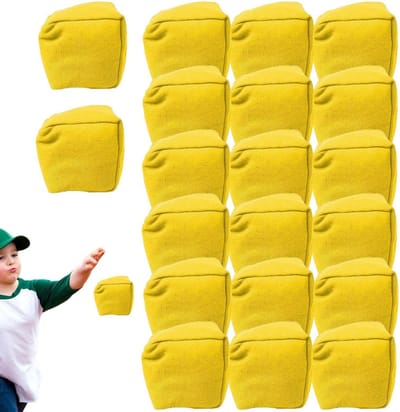 Worp zitzakken set - Gooispel zakjes - Buitenspel activiteit - Duurzaam canvas materiaal - 20 stuks - Meerdere kleuren