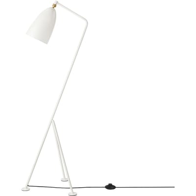 GUBI Grossman Collection Gräshoppa Vloerlamp Glanzend Albast Wit
