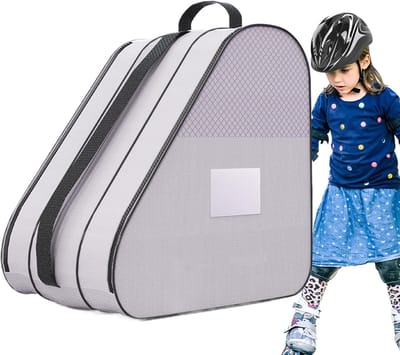 Schaats Tas - Roller Drager - Schaatsen Opbergen - Ademend Materiaal - 16 x 10 x 16 cm - Paars