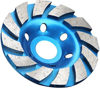 Dailygoody - Diamantslijpschijf 100 mm Turbo voor Steen & Beton - Blauw