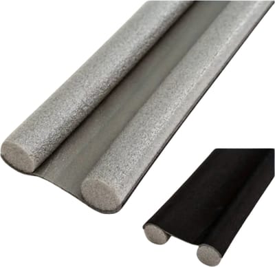 Nivard Tochtstrip - Tochthond - Windstopper - Deurborstel - Tochtband - Tochtstopper - Tochtkussen - Kussen Voor Deur - Draft Stopper - Zwart