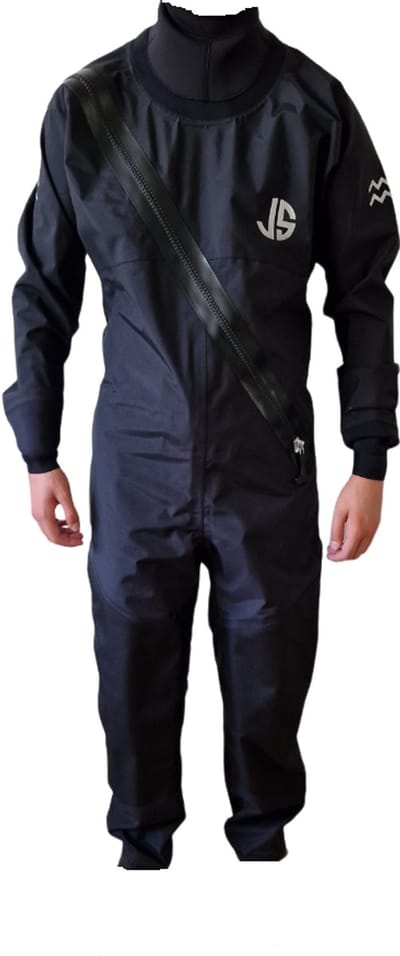 DR0001RB - Hydro Dry Drysuit - 3-Laags ademende sokken - Zeilen - Sup - Kajak - Droogpak - XS - Zwart