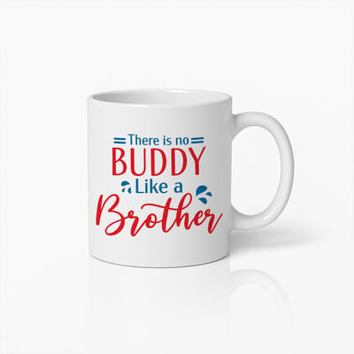 Koffiemok 330ml – "Er is geen maatje zoals een broer" Quote Design – Cadeau voor Broers, Broers en Zussen, Verjaardag, Speciale Gelegenheden
