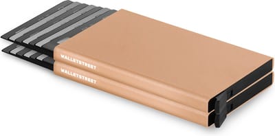 Walletstreet Pasjeshouder 16 pasjes Portemonnee, creditcardhouder Met RFID Technologie – goud