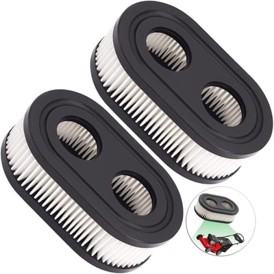 6 stuks - Accessoires voor grasmaaiers - Filterpatronen - Luchtfilter voor grasmaaiers - Compatibel met Briggs & Stratton 798452 593260 - Accessoires voor reinigingsgereedschap - Wit