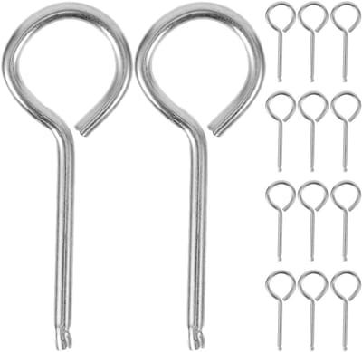Brandblusser Borgpennen - Trekpin Vervanging - Veiligheid Verhoging - Roestvrij Staal - 5.6x2x0.2cm - Zilver