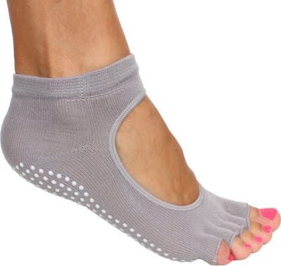 Merco - Grippy S2 Yoga Pilates teen sokken - Grip pads - Grey