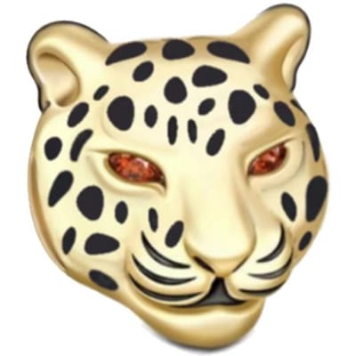 Koper Goud Kleur Beschermer Luipaard Cheetah Dier Hanger Bedel Hanger Past op Armbanden Kettingen DoeHetZelf Sieraden beige