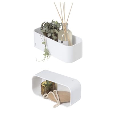 Tiger 2-Store - Wandrek - Doucherek 25 cm - Zonder boren - Boren of lijmen - Wit