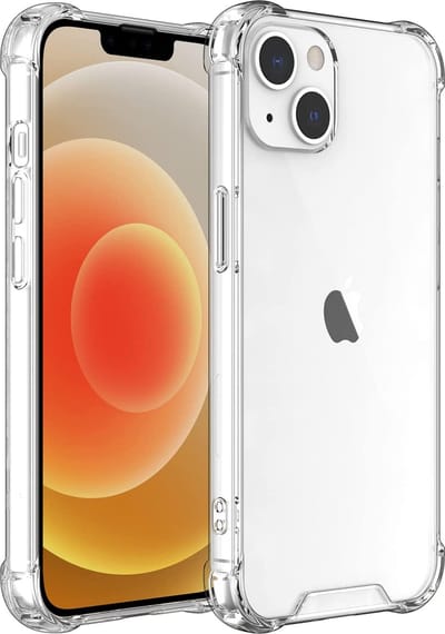Casemania Hoesje Geschikt voor Apple iPhone 14 - Transparant - Anti-Shock Hybrid Back Cover