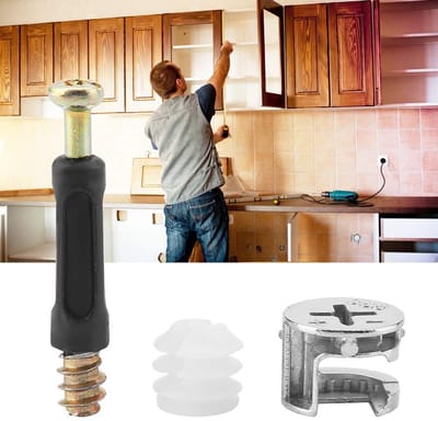 Cosensi- Meubels Bevestiging 25 Stuks - Deuvel Connector - Cam Lock Aansluitschroef - Stevige Meubels - Koolstofstaal - Duurzaam en Veilig - Meubelverbinder
