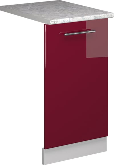 Vicco Fame-Line Vaatwasserfrontpaneel – 45 cm, WB Marmer Bordeauxrode hoogglans