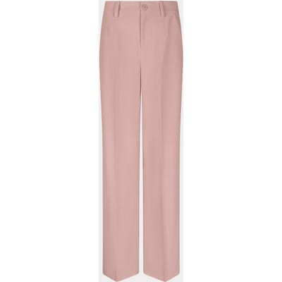 EsQualo Trousers Wide Elastic City Chalk Pink Maat: 34 | Pantalons Outlet | Dames | Roze