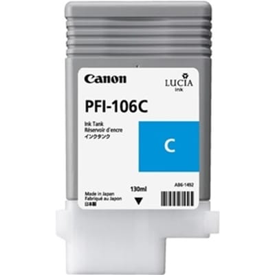 PFI-106C inktcartridge cyaan standard capacity 130 ml 1-pack