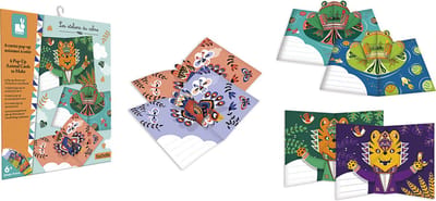Janod - Les Ateliers Du Calme - 6 Pop-up dierenkaarten om te maken