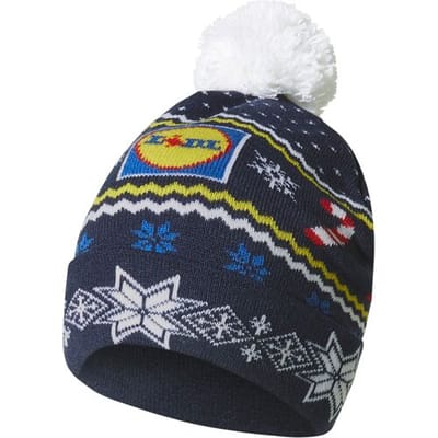 Lidl Gebreide kerstmuts (Marineblauw, S/M)