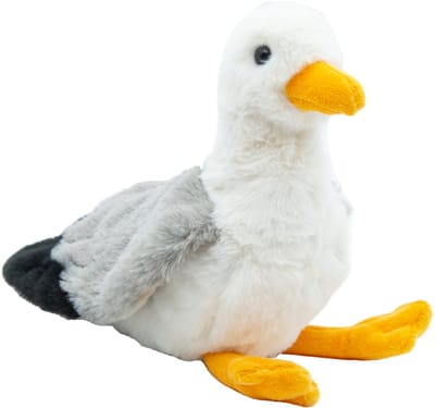 Cute since 1999 - Knuffel Meeuw - Zittende Meeuw speelgoed - Baby knuffel - 22cm