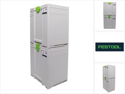 Festool Systainer-set 2x SYS3 M 437 ( 2x 204845 ) 43,1 liter 396x296x437mm gereedschapskoffer koppelbaar