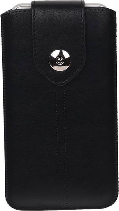 Luxe Smartphone Pouch Maat M ( - Hoesje Geschikt voor Samsung Galaxy S4 i9500 ) Zwart