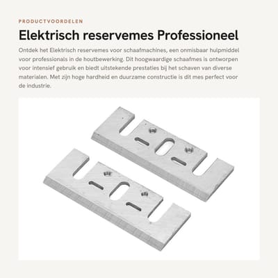 Dailygoods - Elektrisch reservemes - Professioneel schaafmes - Duurzaam en sterk - 28 Millimeter - Hoogwaardige hardheid - Geschikt voor industrie - M...