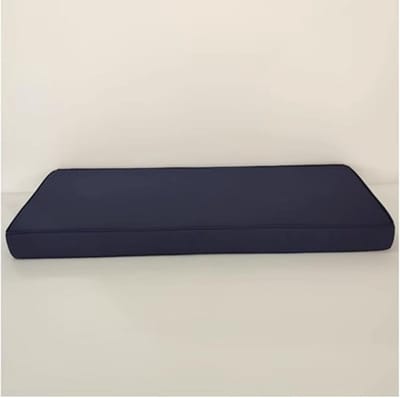 Tuinbank Kussen - Zitkussen Bank - Buiten Zitten - Waterdicht Materiaal - 200x40x5 cm - Donkerblauw