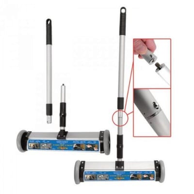Magnetische veegmachine met keramische ferrietmagneten - breedte 325mm - bodemvrijheid 25mm - ideale oplossing voor het reinigen van grote oppervlakken
