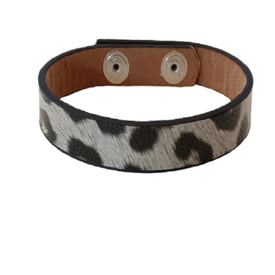 Aanpasbare armband-leopard off white