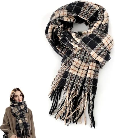 Dailygoods - Winter Sjaal voor Dames - Zacht en Comfortabel, 195 cm x 60 cm