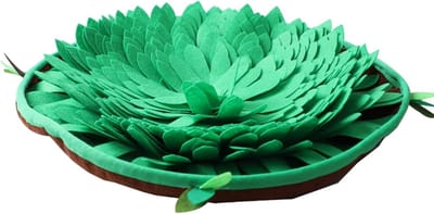 Snuffelmat Honden - Voer Speelgoed - Mentale Stimulatie - Antislip Onderkant - 48 x 48 cm - Koffiekleurig