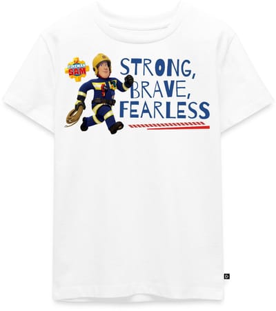 Brandweerman Sam Strong, Brave, Fearless Premium T Shirt Kinderen