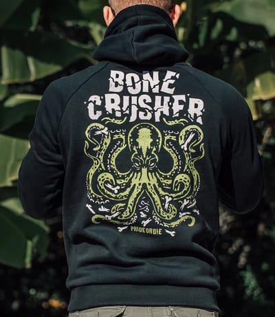 PRiDEorDiE BONE CRUSHER Hoody Sweater Zwart - XXXL