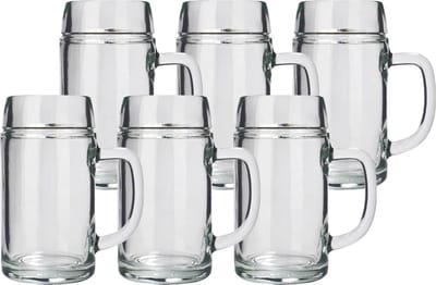 Stolzle Lausitz - Bierpul - Styria - 1 liter - Bierglazen - Glazenset - 6 stuks