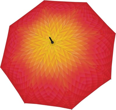 doppler paraplu Carbonsteel Long AC Fusion Red / Yellow veelkleurig
