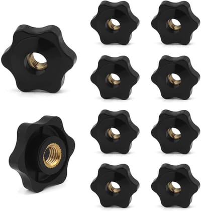 Cosensi - M8 x 32mm - Star Grip Schroeven - Ergonomisch ontwerp - Zwart - Vervangingsschroeven - Ideaal voor mechanische toepassingen