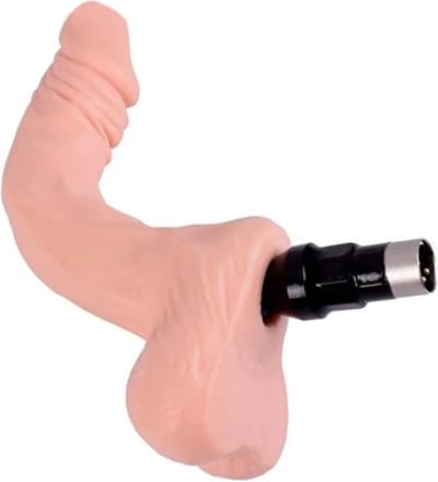 Flexibele Dildo 3XLR Connector voor Auxfun Basic Seksmachine