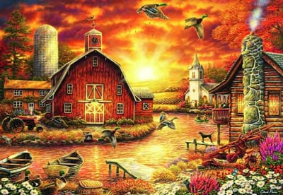 Puzzel 1000 stukjes - Hobby Puzzel - Ontspanning Thuis - Gedetailleerd Ontwerp - 69x48 cm