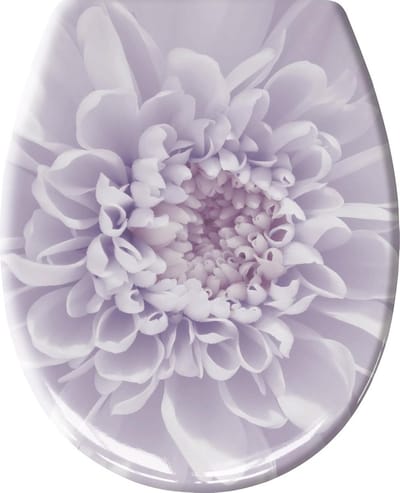 Toiletbril - WC-bril - Badkamer Vernieuwen - Softclose mechanisme - 37 x 45 cm - Lavendel