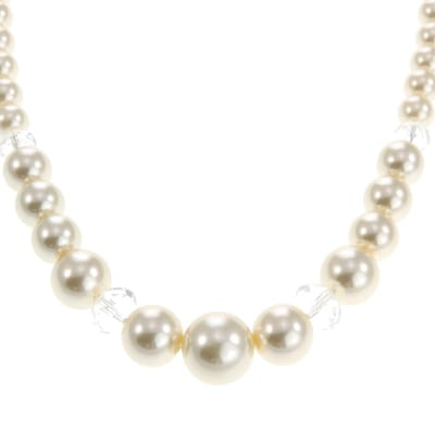 Behave - Parelketting - Facet Geslepen Kralen - Zilverkleur