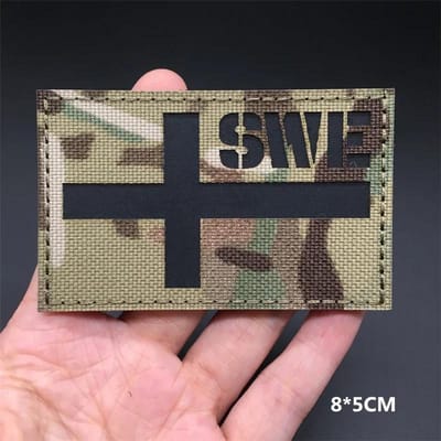 3D Multicam Nationale Vlaggen Patches Ir Reflecterende Patches Op Kleding Tactische Badges Klittenband Laser Gesneden Benodigdheden Doe-het-zelf Accessoires
