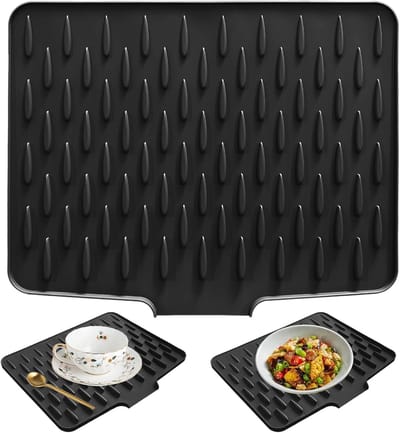 Vlekbestendige Vouwbare Siliconen Werkbladbeschermer met Antislip Ontwerp, 40 x 32 cm, Grote Siliconen Afvoermat voor Keuken en Badkamer, Duurzaam en Milieuvriendelijk