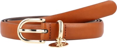 JOOP! Leren Riem 2,0 CM Women's Belt With Pendant W70 Cognac Lichtbruin