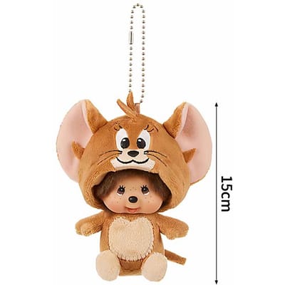 Monchhichi Poppetje Sleutelhanger Kawaii Tassen Hangende Bedeltjes Kinderdag Verjaardagscadeau Rugzak Sleutelhanger Ornament Feestartikel beige