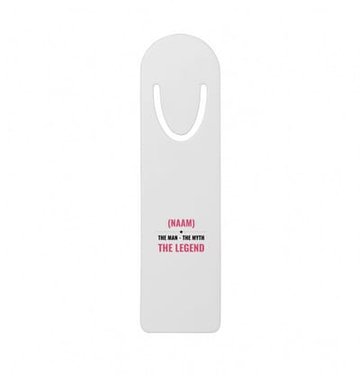 Hacebo® - the man the myth the legend met je eigen naam metalen boekenlegger - iemand die een legend is - de man - myth - mythe - legendarisch - verjaardagscadeau - verjaardag - cadeau - kado Bladwijzer boekenleggers - 12.7 cm x 3.2cm