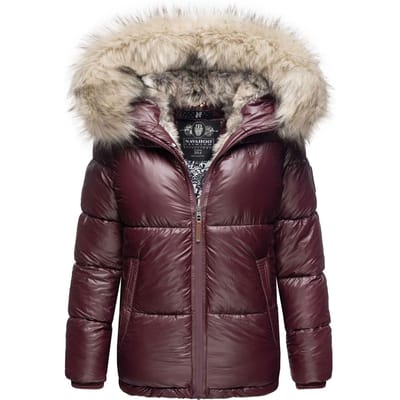 Navahoo Premium Dames Winterjas Tikunaa – Puffer Look, Warm & Met Kunstbontkraag