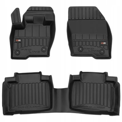 Frogum No.77 - Automatten 3D - Geschikt voor Ford Edge II (vanaf 2014) - 4-delige set - Hoge rand 6cm - Zwart