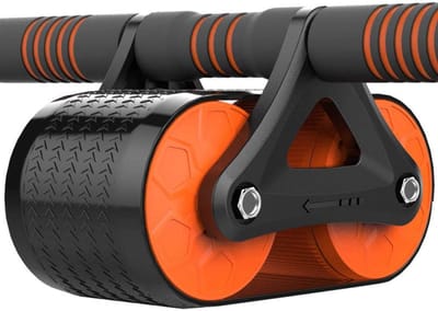 Buikspierwiel - Core Trainer - Thuis Fitness - Automatische Terugrol Functie - Oranje