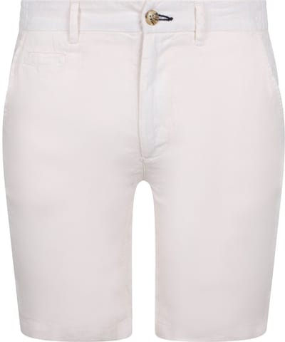 Steppin' Out Milwau Short Linen Off White - Maat S - Heren - Korte broek