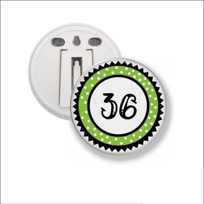 Button Met Clip 58 MM - 36